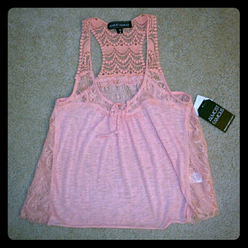 NWT Coral Pink Bohemian Tank